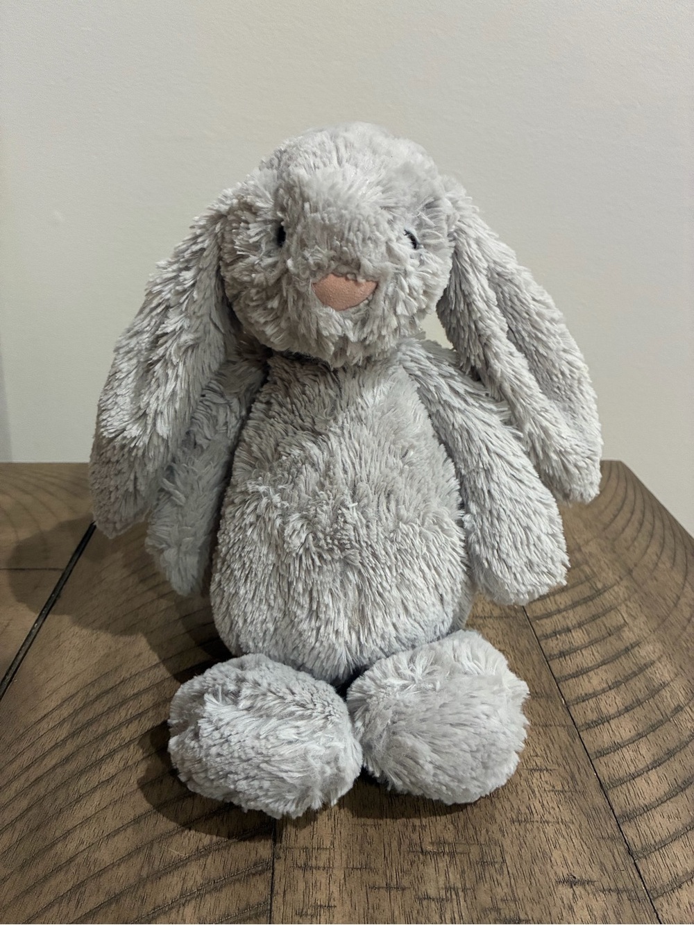 JELLYCAT London Bashful Silver Bunny Grey Medium Soft Plush Lovey 12" EXCELLENT